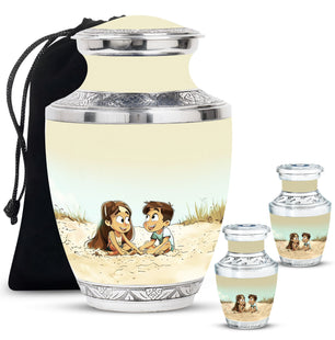 Brother And Sister Urn For Human Ashes Funeral, Ashes Urn For Ashes
