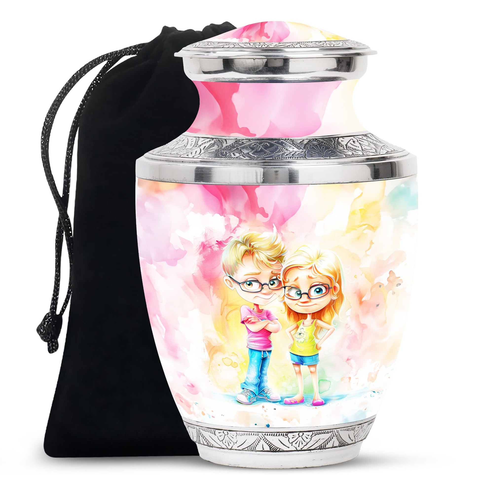 Brother And Sister Urn For Human Ashes Funeral, Ashes Cremation Urn