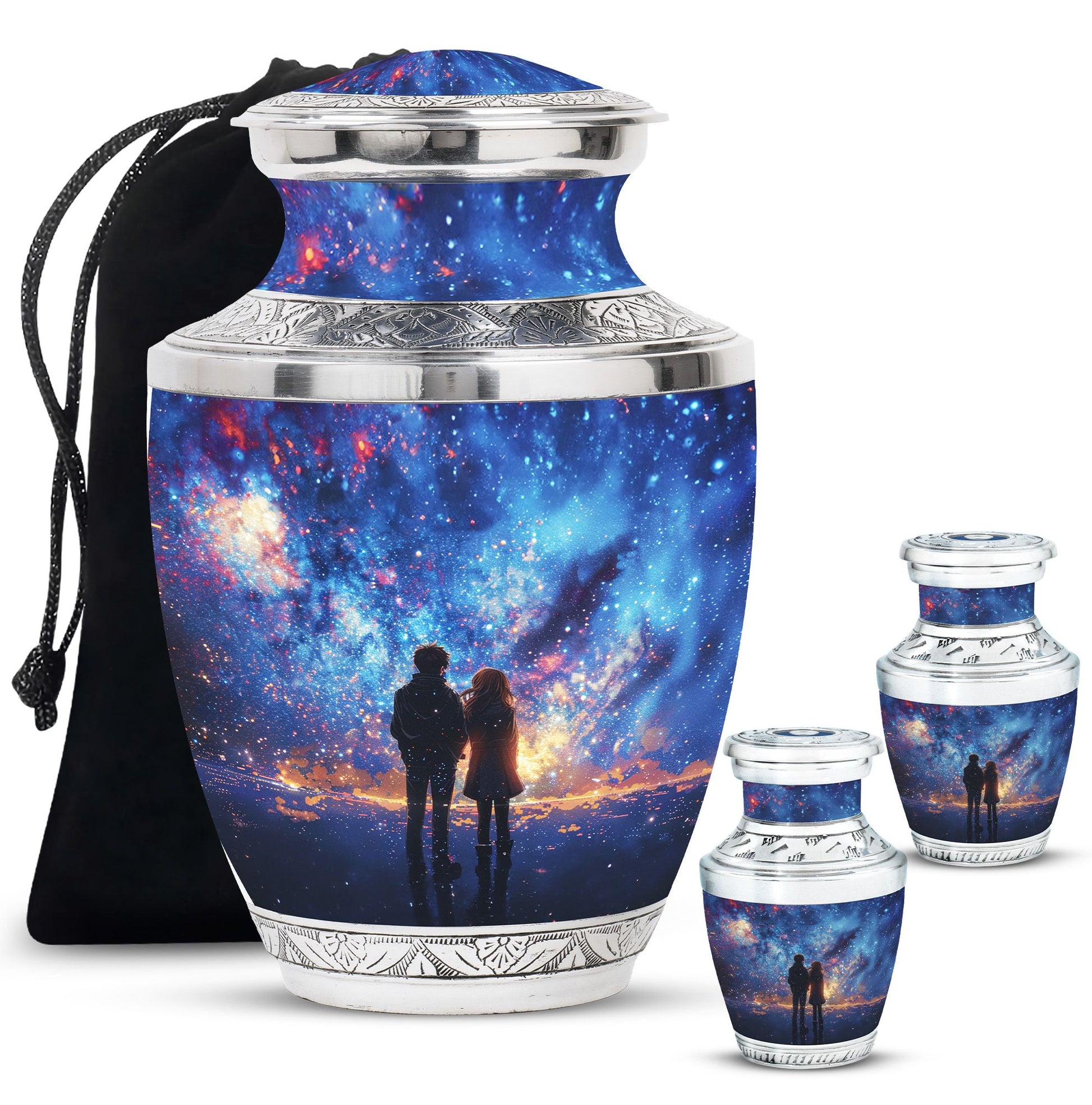 Brother And Sister Burial Urn For Human Large Funeral, Ashes Urn