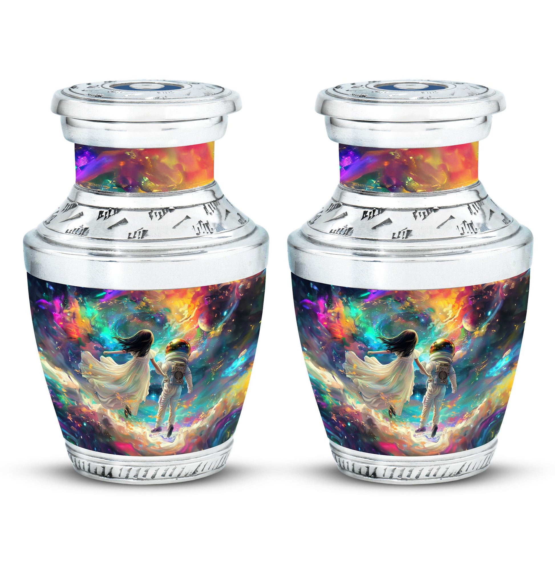 Brother And Sister Large Urn For Human Funeral, Ashes Cremation Urn