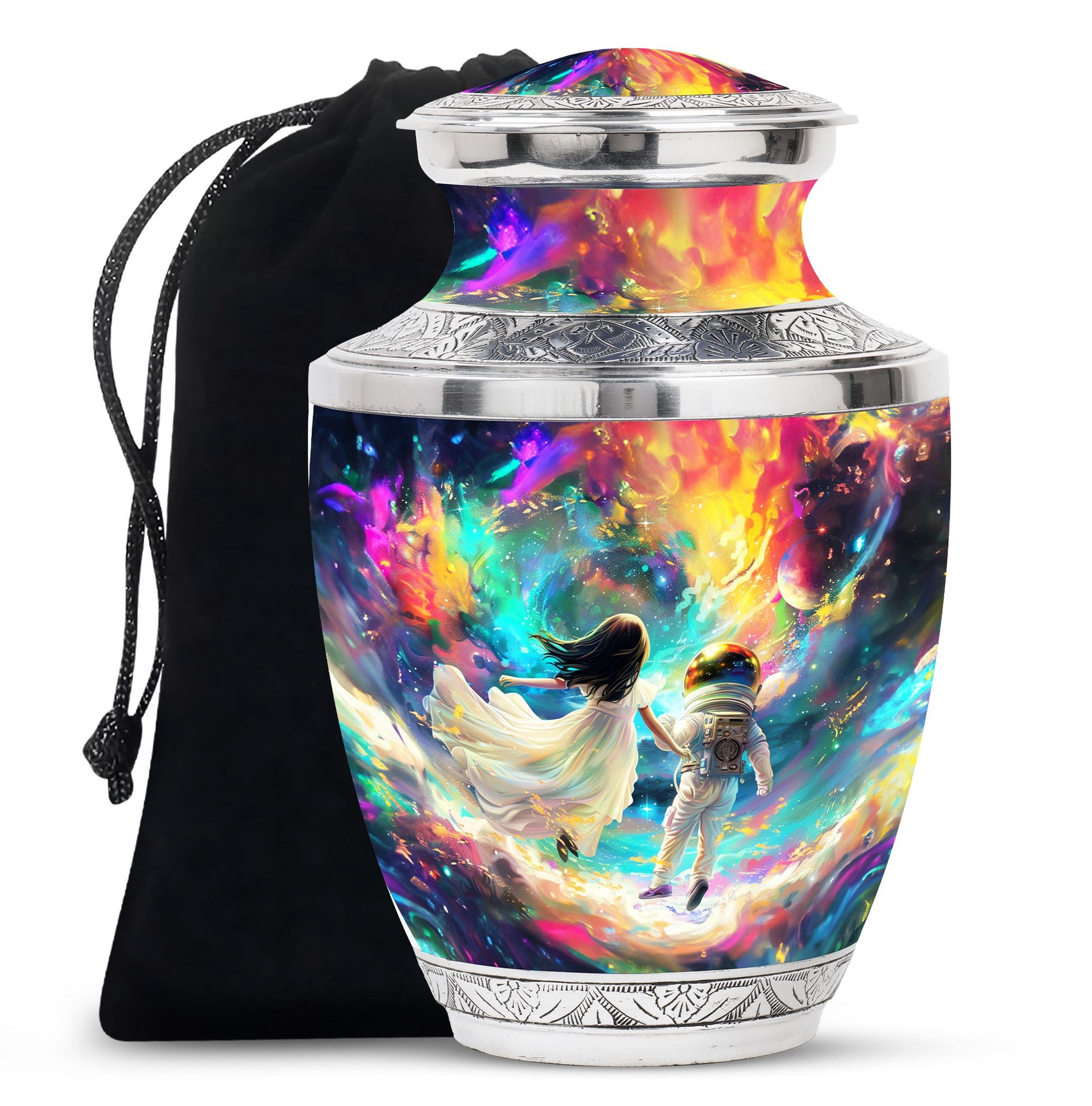 Brother And Sister Large Urn For Human Funeral, Ashes Cremation Urn