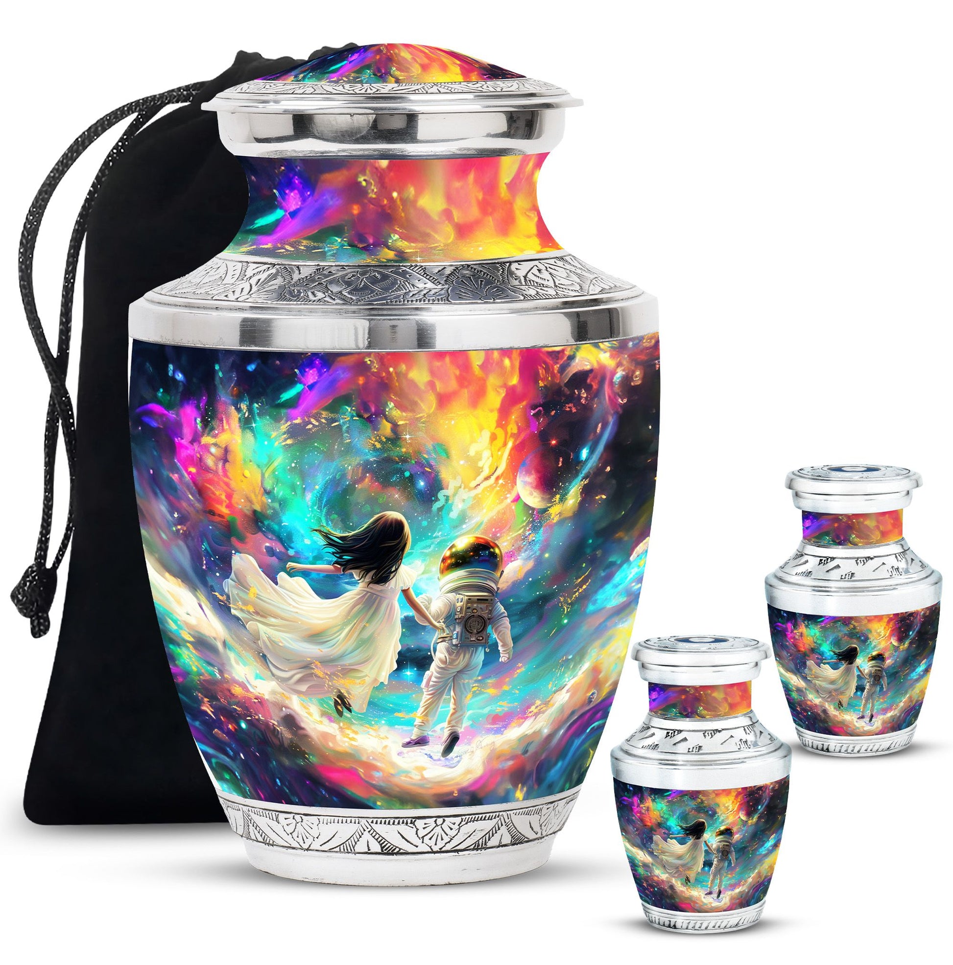 Brother And Sister Large Urn For Human Funeral, Ashes Cremation Urn
