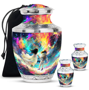 Brother And Sister Large Urn For Human Funeral, Ashes Cremation Urn