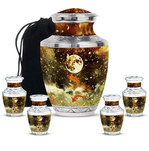 Fish Small Urns For Ashes Funeral, Ashes Memorial Urn