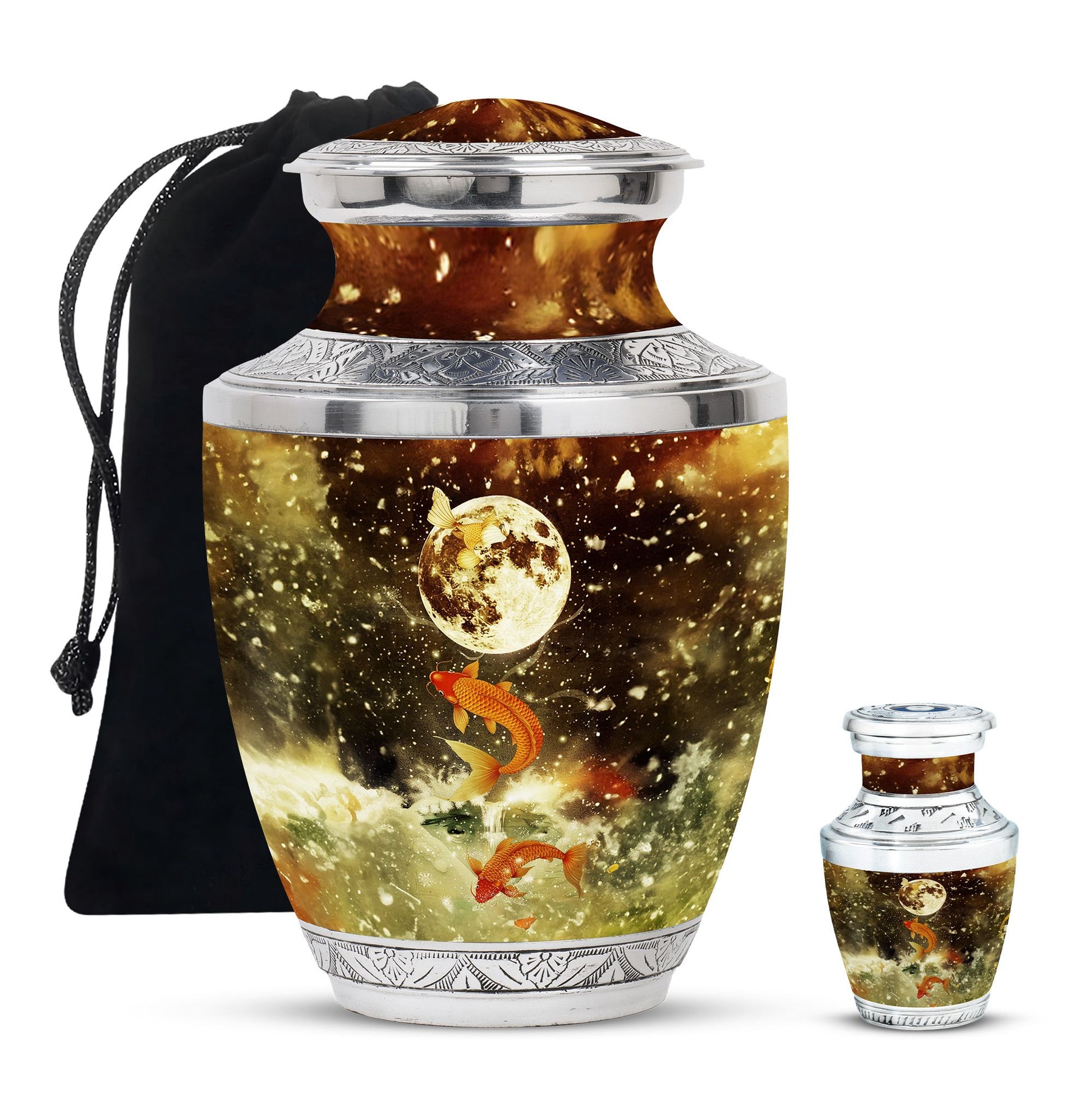 Fish Small Urns For Ashes Funeral, Ashes Memorial Urn