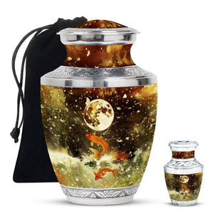 Fish Small Urns For Ashes Funeral, Ashes Memorial Urn
