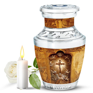 Catholic Ashes Keepsake Funeral, Ashes Cremation Urn For Ashes