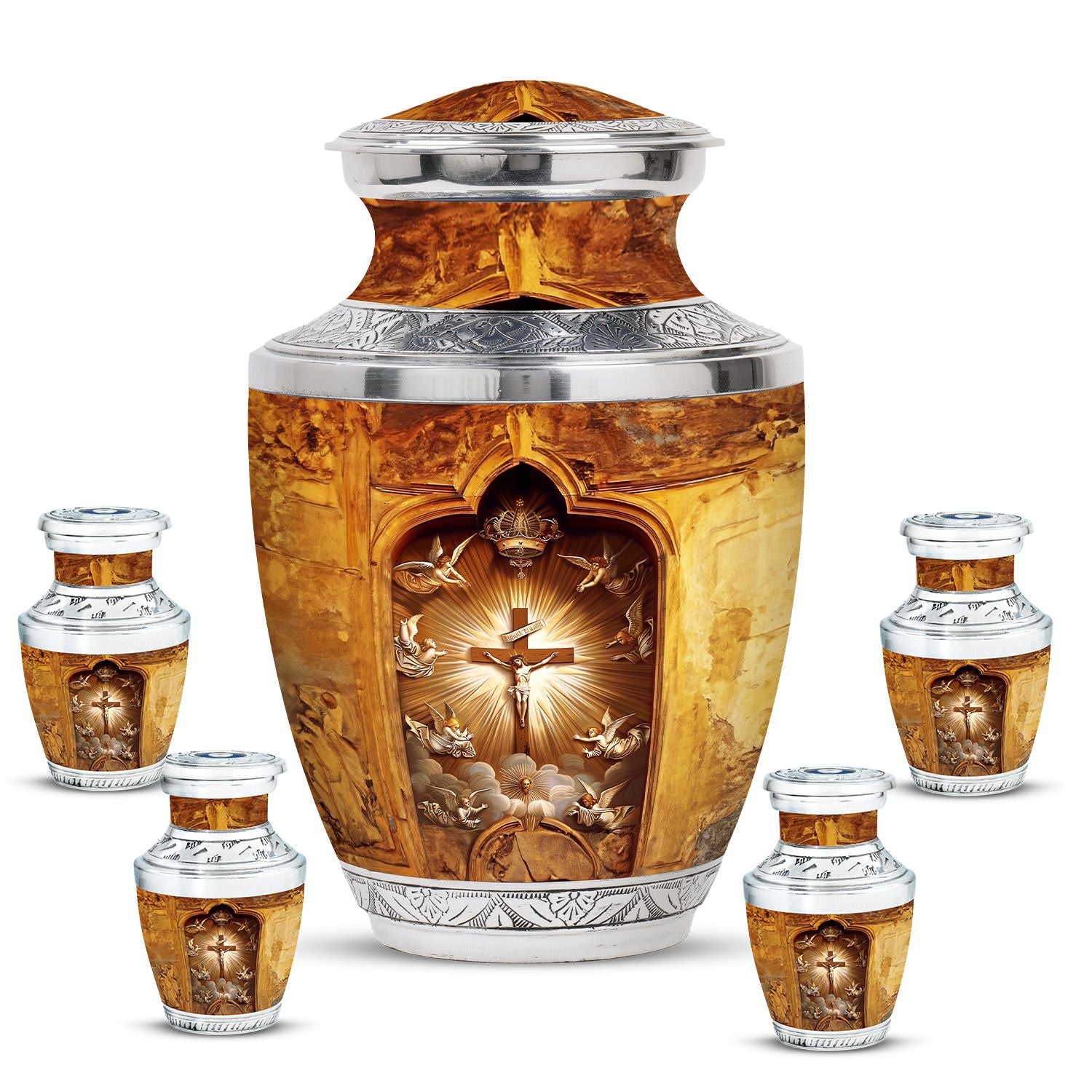 Catholic Ashes Keepsake Funeral, Ashes Cremation Urn For Ashes
