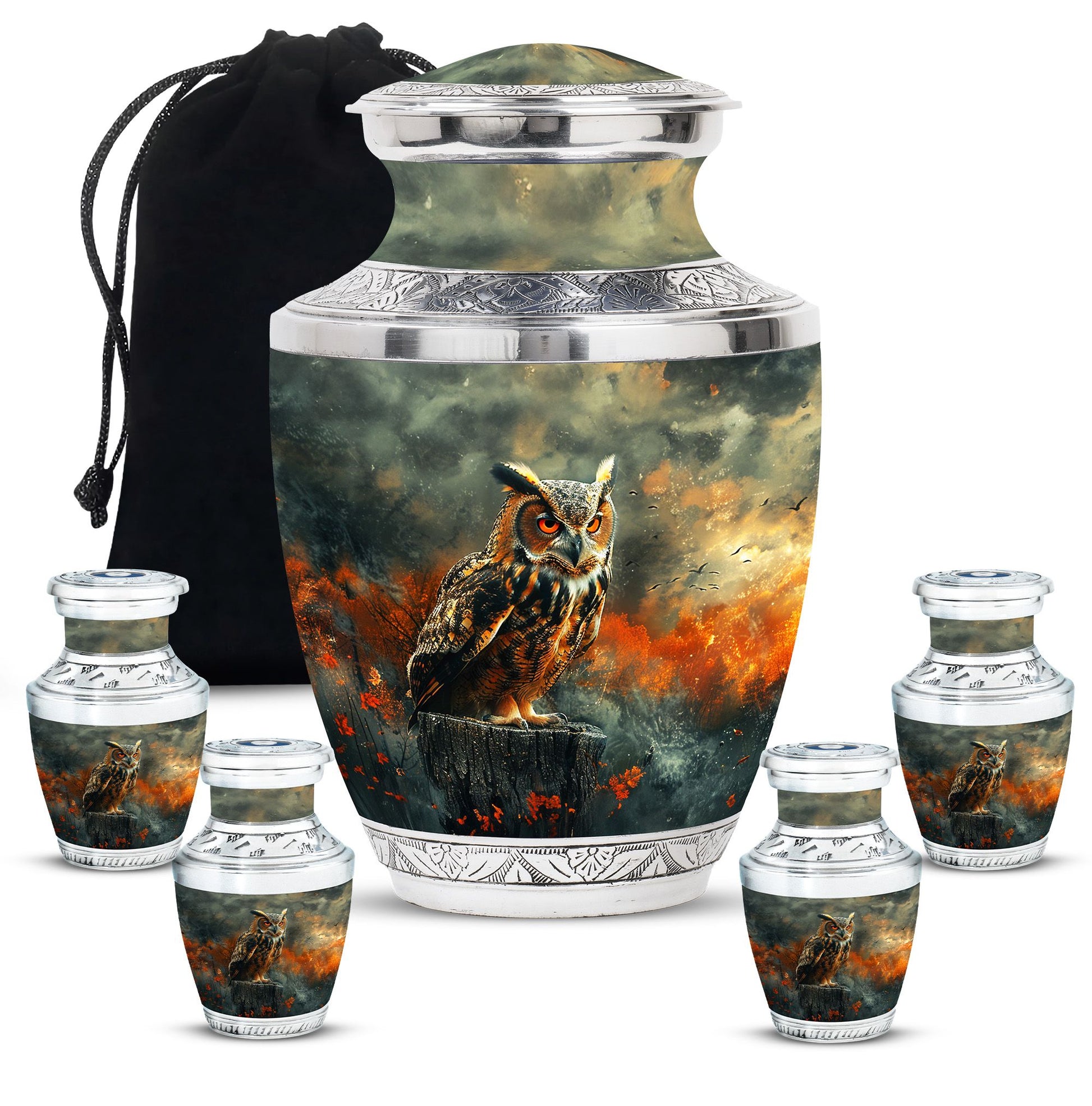 Owl Mini Urns For Ashes Funeral, Ashes Cremation Urn For Ashes