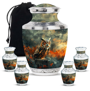 Owl Mini Urns For Ashes Funeral, Ashes Cremation Urn For Ashes