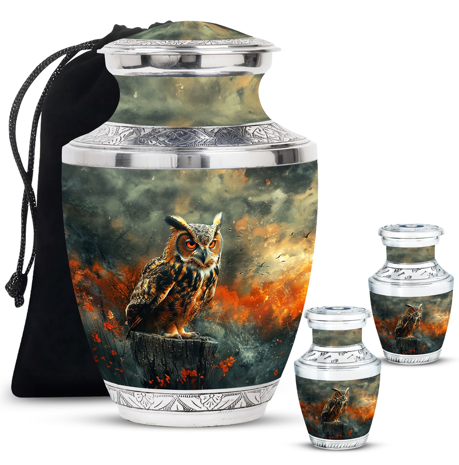 Owl Mini Urns For Ashes Funeral, Ashes Cremation Urn For Ashes