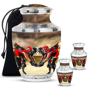 Football Small Urn For Ashes Funeral, Ashes Cremation Urn