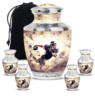 Football Large Urns For Human Ashes Funeral, Ashes Memorial Urn