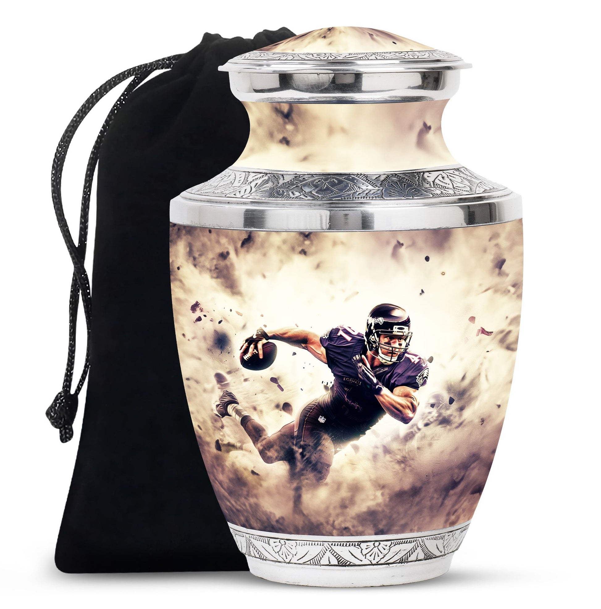 Football Large Urns For Human Ashes Funeral, Ashes Memorial Urn