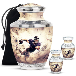 Football Large Urns For Human Ashes Funeral, Ashes Memorial Urn
