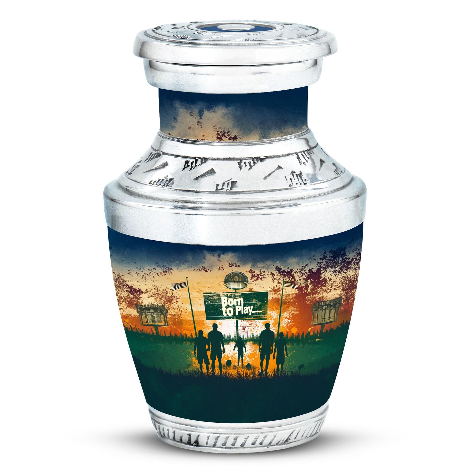 Football Keepsake Funeral, Ashes Cremation Urn For Ashes
