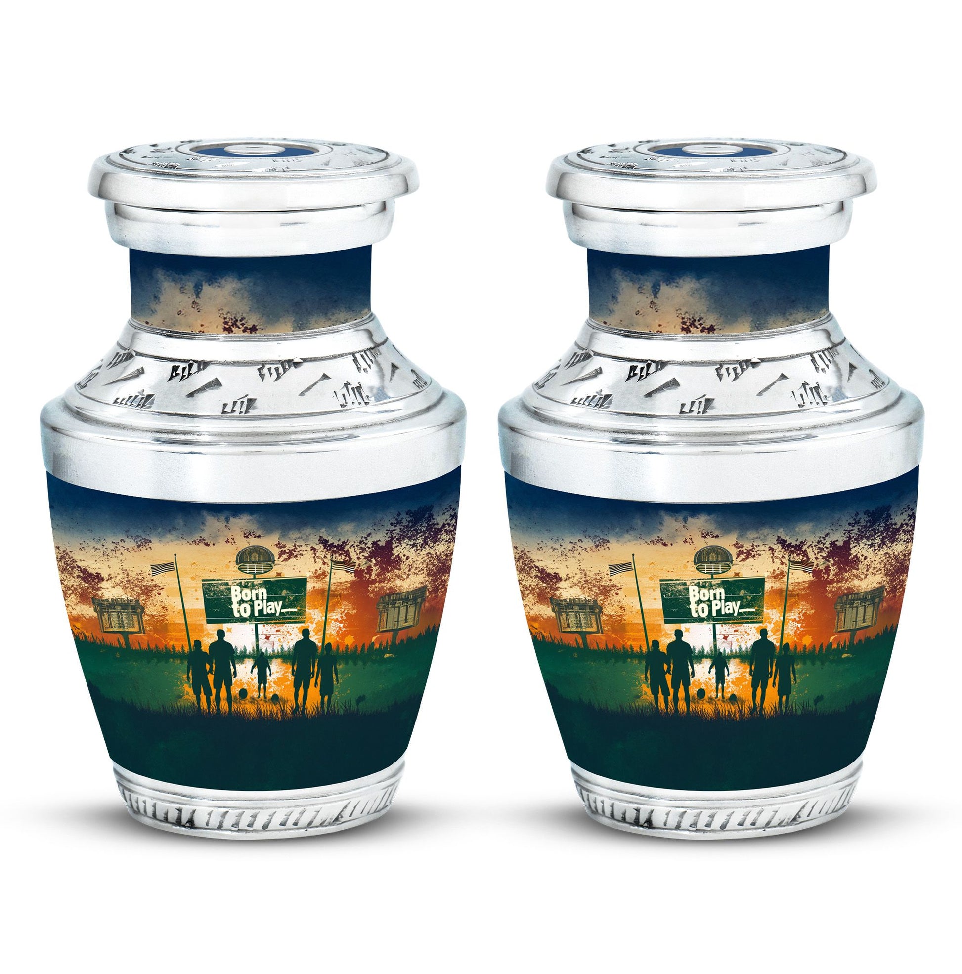 Football Keepsake Funeral, Ashes Cremation Urn For Ashes