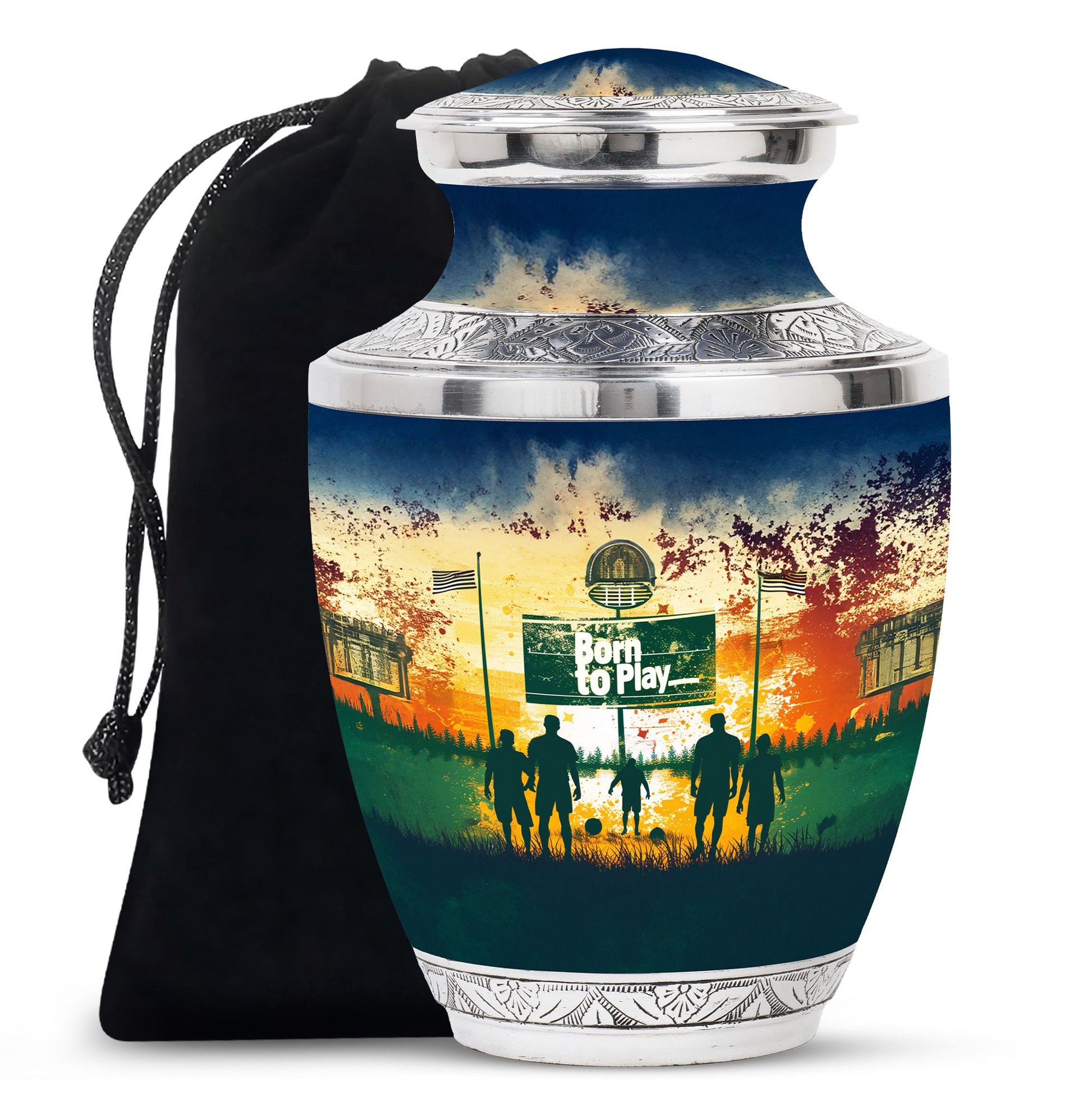 Football Keepsake Funeral, Ashes Cremation Urn For Ashes