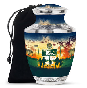 Football Keepsake Funeral, Ashes Cremation Urn For Ashes