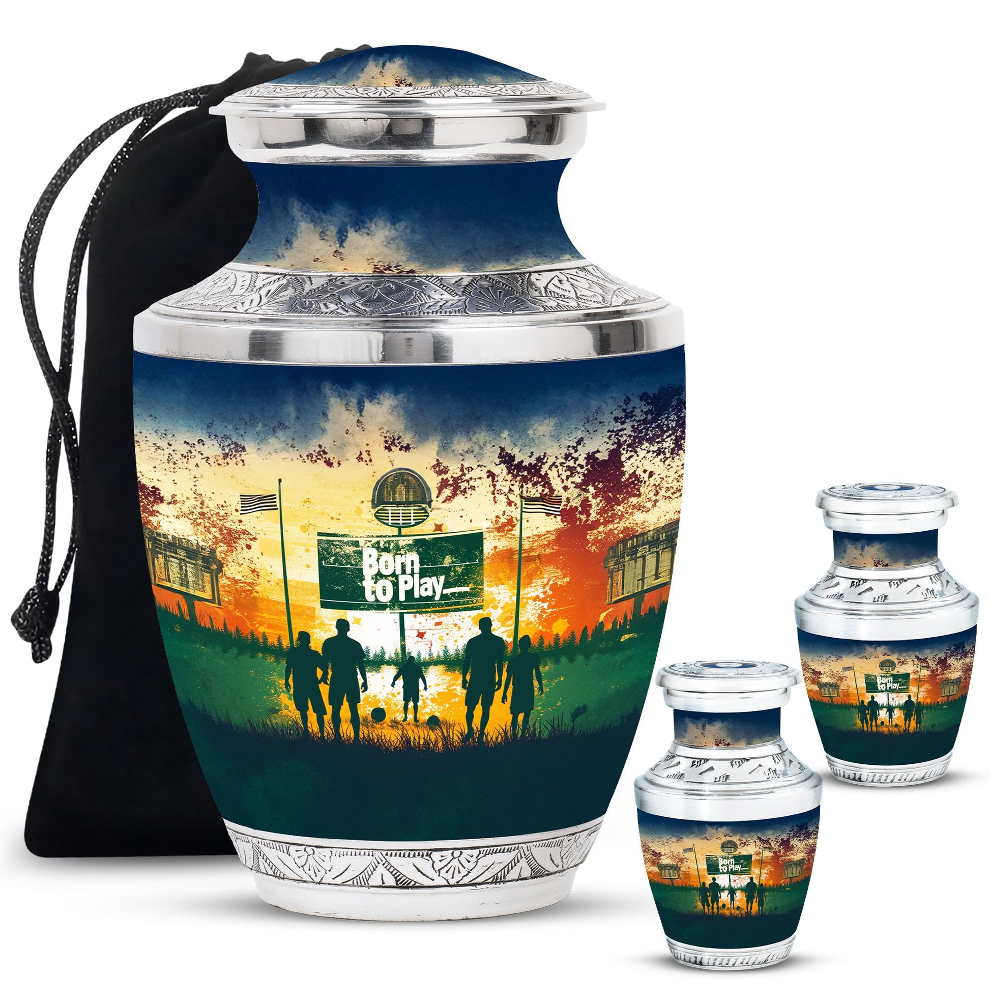 Football Keepsake Funeral, Ashes Cremation Urn For Ashes