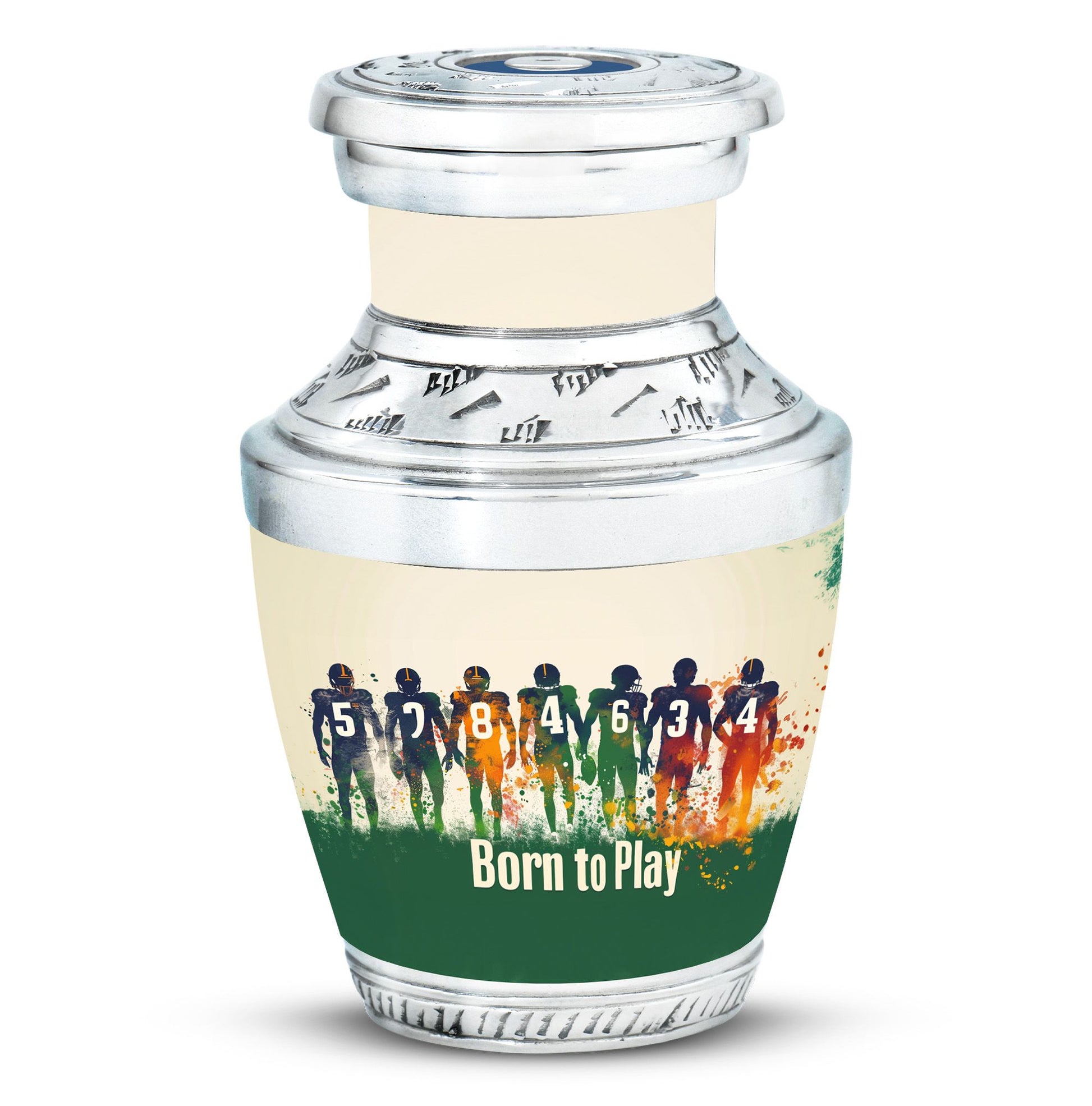 Football Medium Urn Large Funeral, Ashes Urn For Ashes