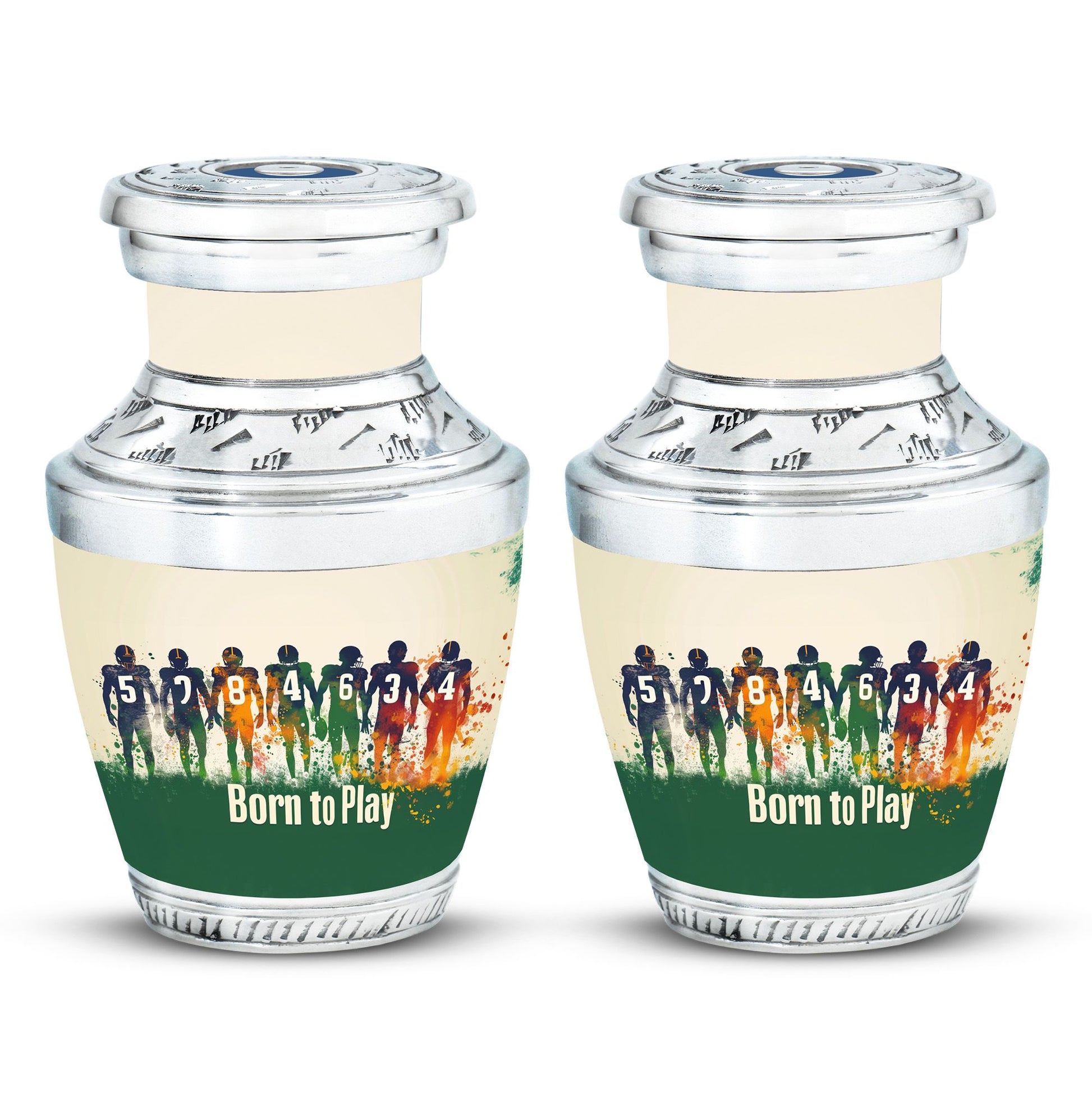 Football Medium Urn Large Funeral, Ashes Urn For Ashes