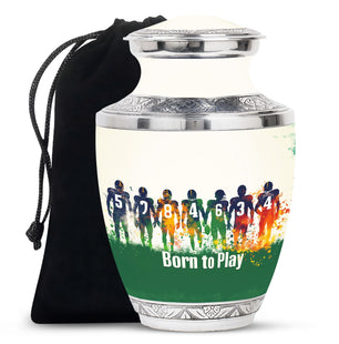 Football Medium Urn Large Funeral, Ashes Urn For Ashes