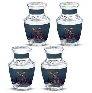Moose Walking Adult Urn Funeral, Ashes Memorial Urn