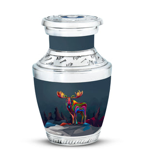Moose Walking Adult Urn Funeral, Ashes Memorial Urn