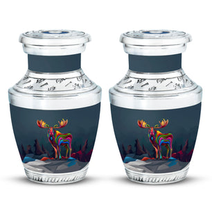 Moose Walking Adult Urn Funeral, Ashes Memorial Urn