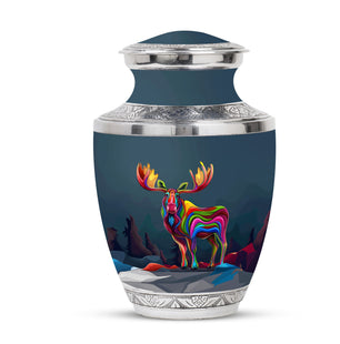 Moose Walking Adult Urn Funeral, Ashes Memorial Urn