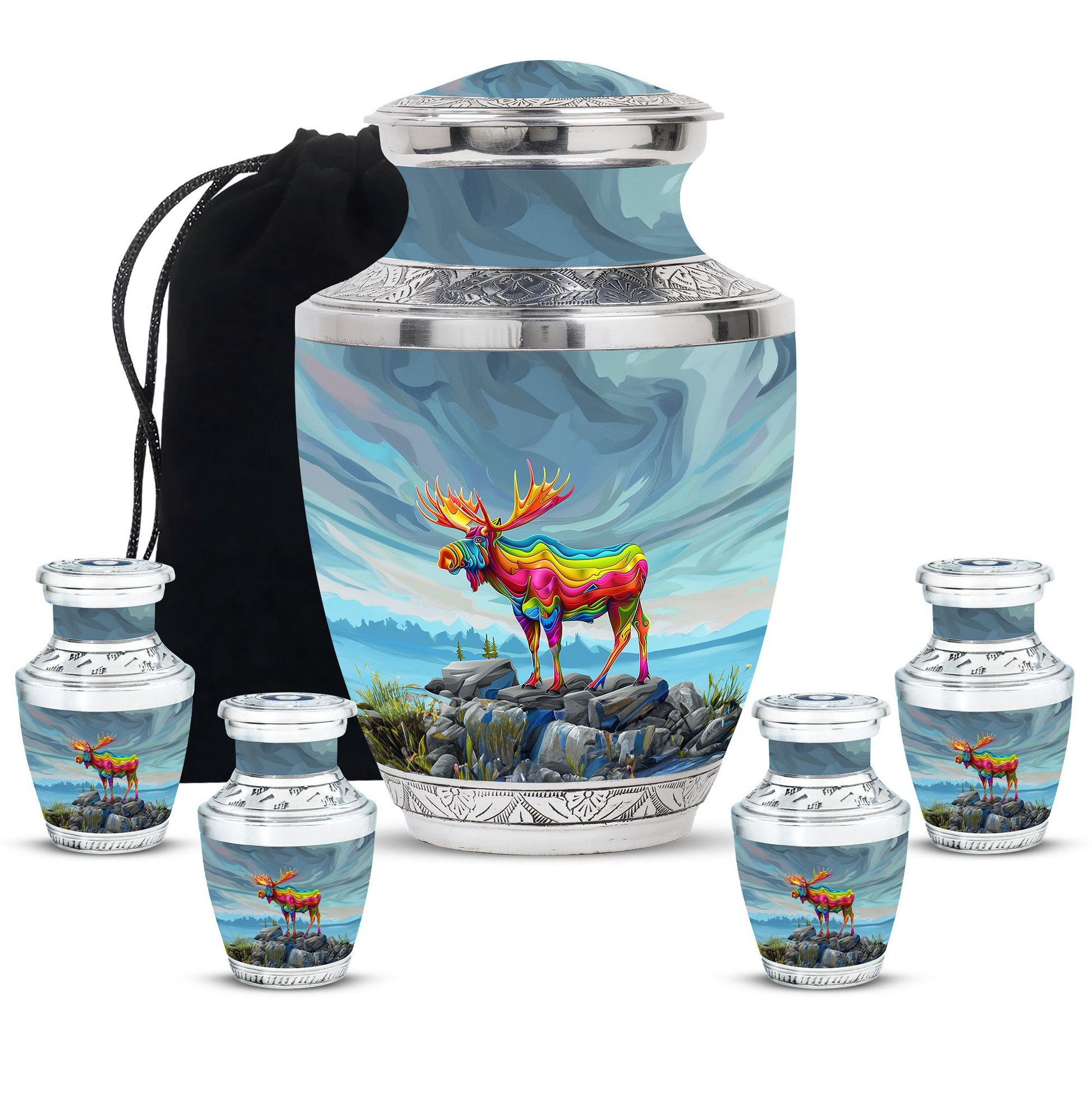 Moose Walking Urns For Adults Large Funeral, Ashes Urn