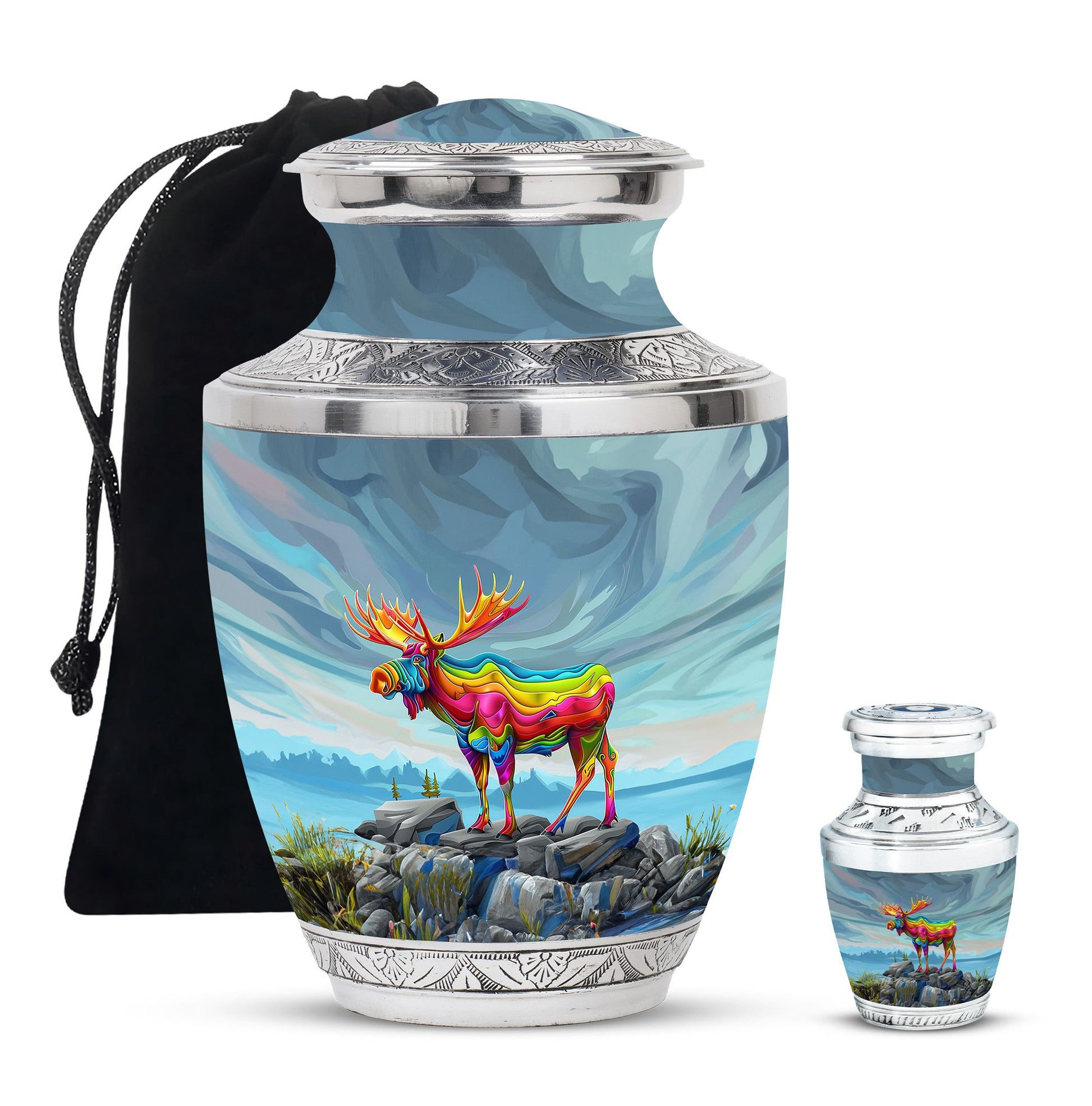 Moose Walking Urns For Adults Large Funeral, Ashes Urn