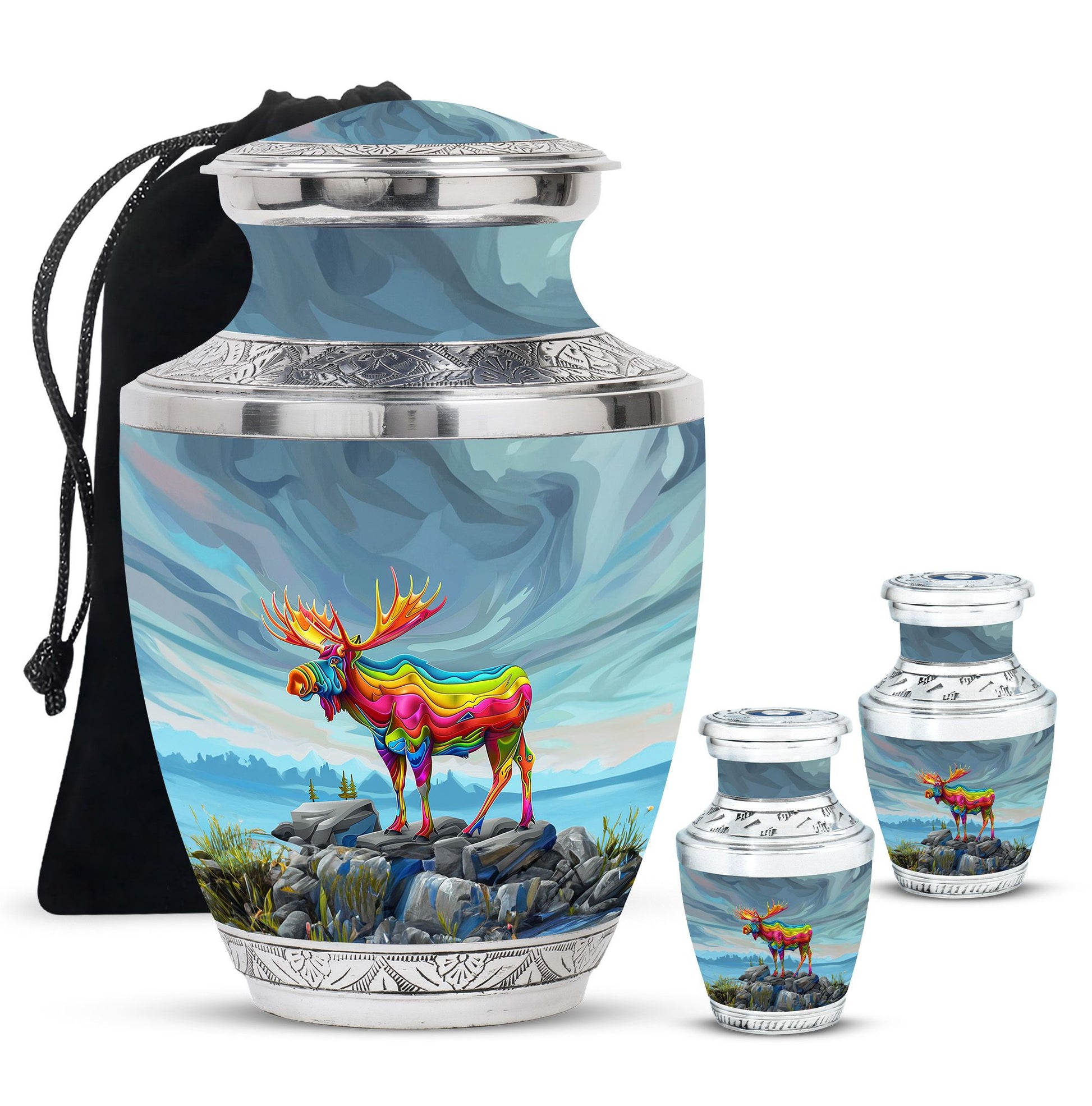 Moose Walking Urns For Adults Large Funeral, Ashes Urn