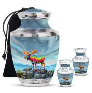 Moose Walking Urns For Adults Large Funeral, Ashes Urn