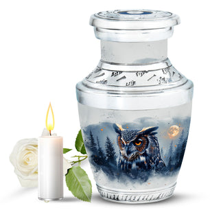 Owl Small Ashes Urn Large Funeral, Ashes Urn For Ashes