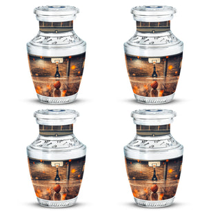 Basketball Burial Urn Teardrop, Heart Cremation Urn