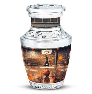 Basketball Burial Urn Teardrop, Heart Cremation Urn