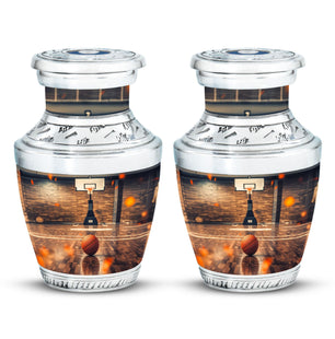 Basketball Burial Urn Teardrop, Heart Cremation Urn