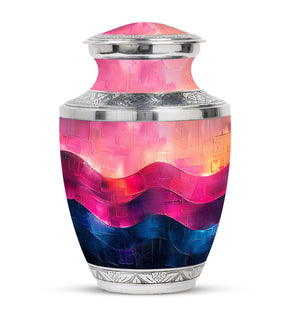 Pattern Custom Urns Teardrop, Heart Cremation Urn For Ashes