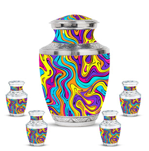 Pattern Urn For Baby Teardrop, Heart Cremation Urn For Ashes