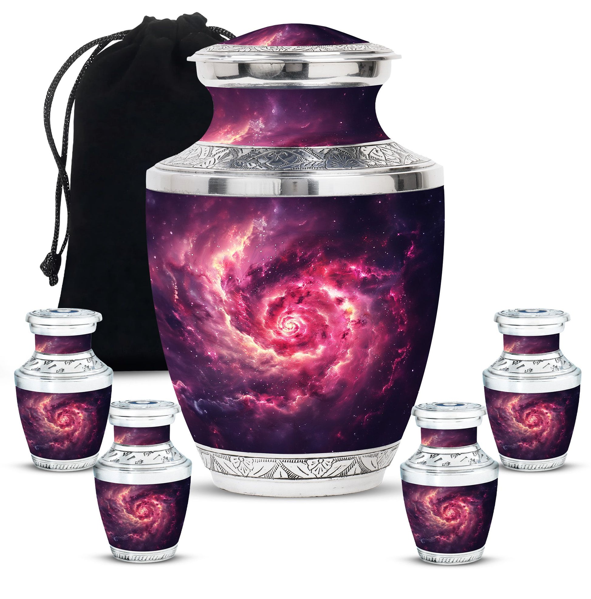 Galaxy Urns For Adult Male Dad Teardrop, Heart Cremation Urn