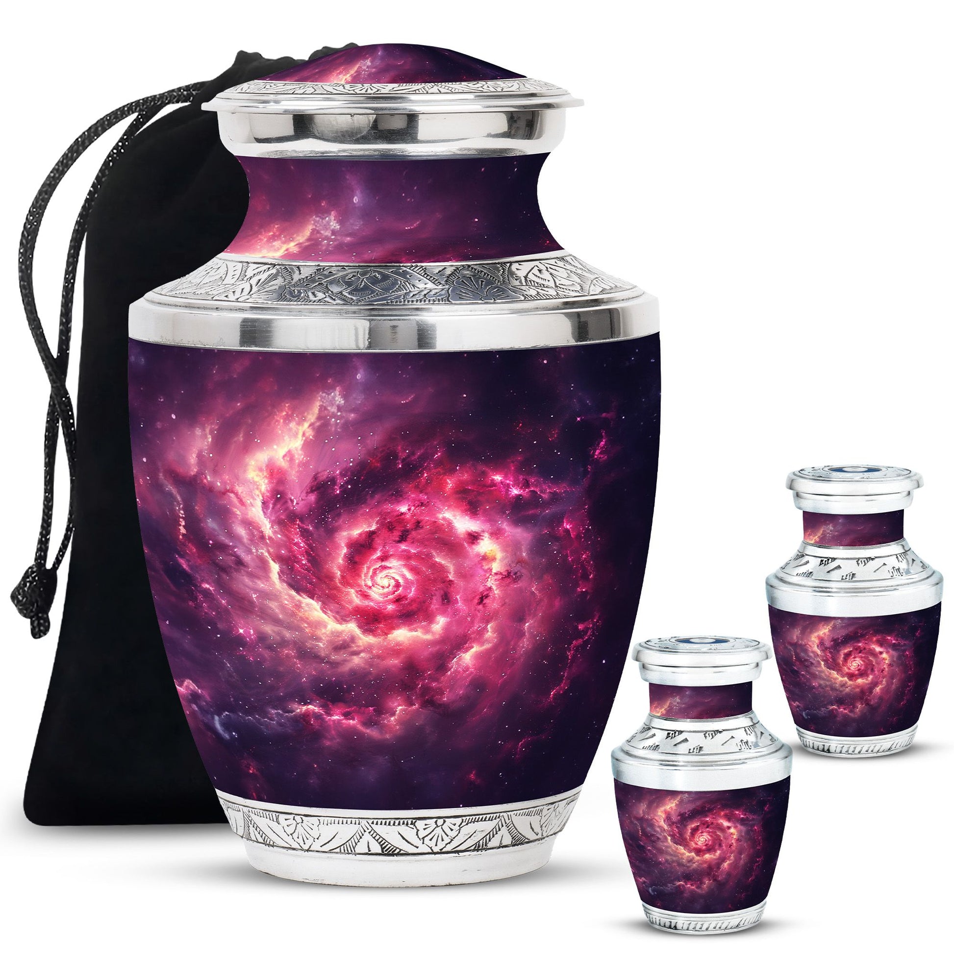 Galaxy Urns For Adult Male Dad Teardrop, Heart Cremation Urn