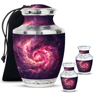 Galaxy Urns For Adult Male Dad Teardrop, Heart Cremation Urn
