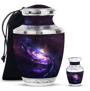 Galaxy Adult Cremation Urns Teardrop, Heart Shape Urn