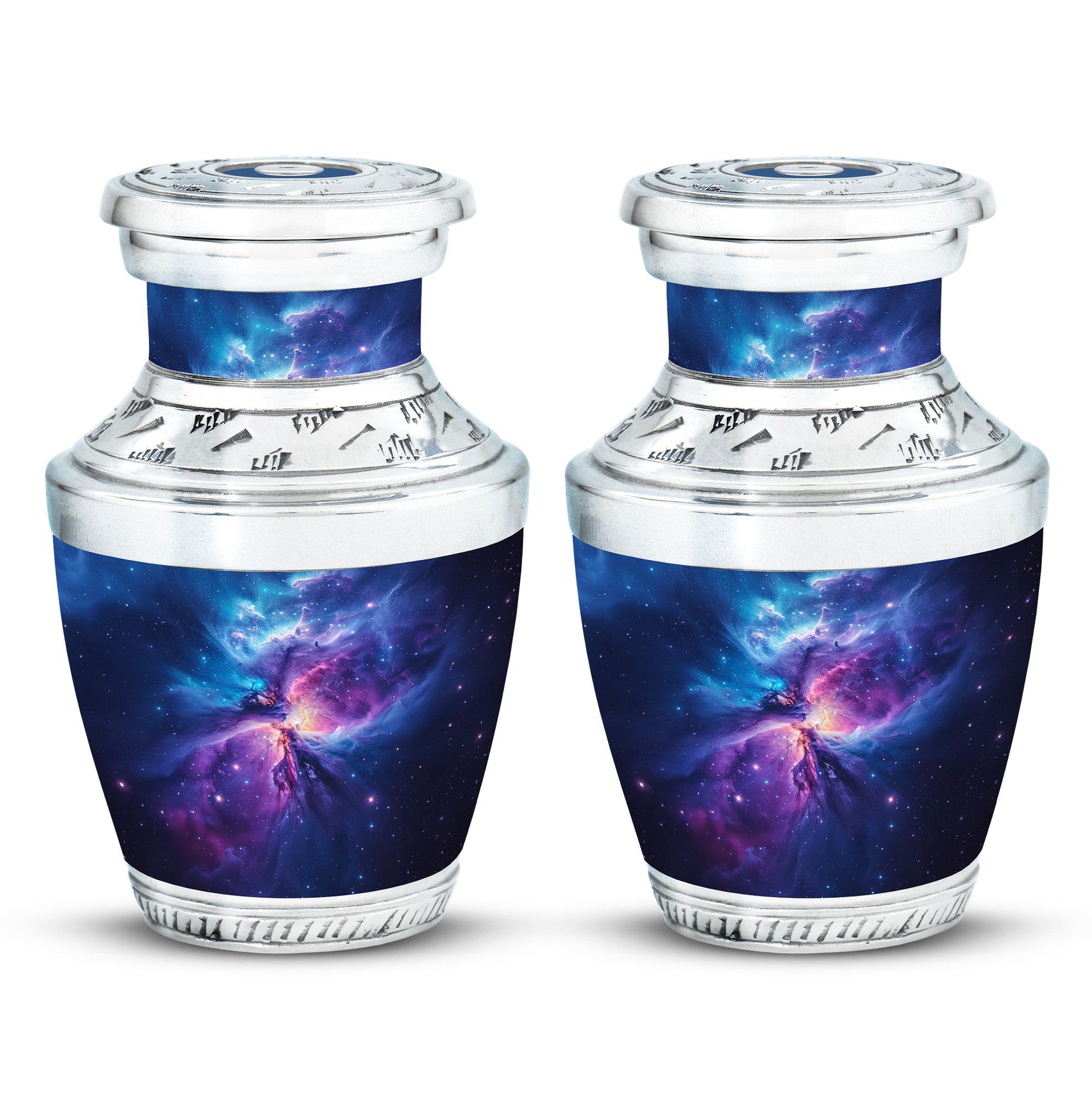 Galaxy Adult Size Urn Teardrop, Heart Cremation Urn For Ashes