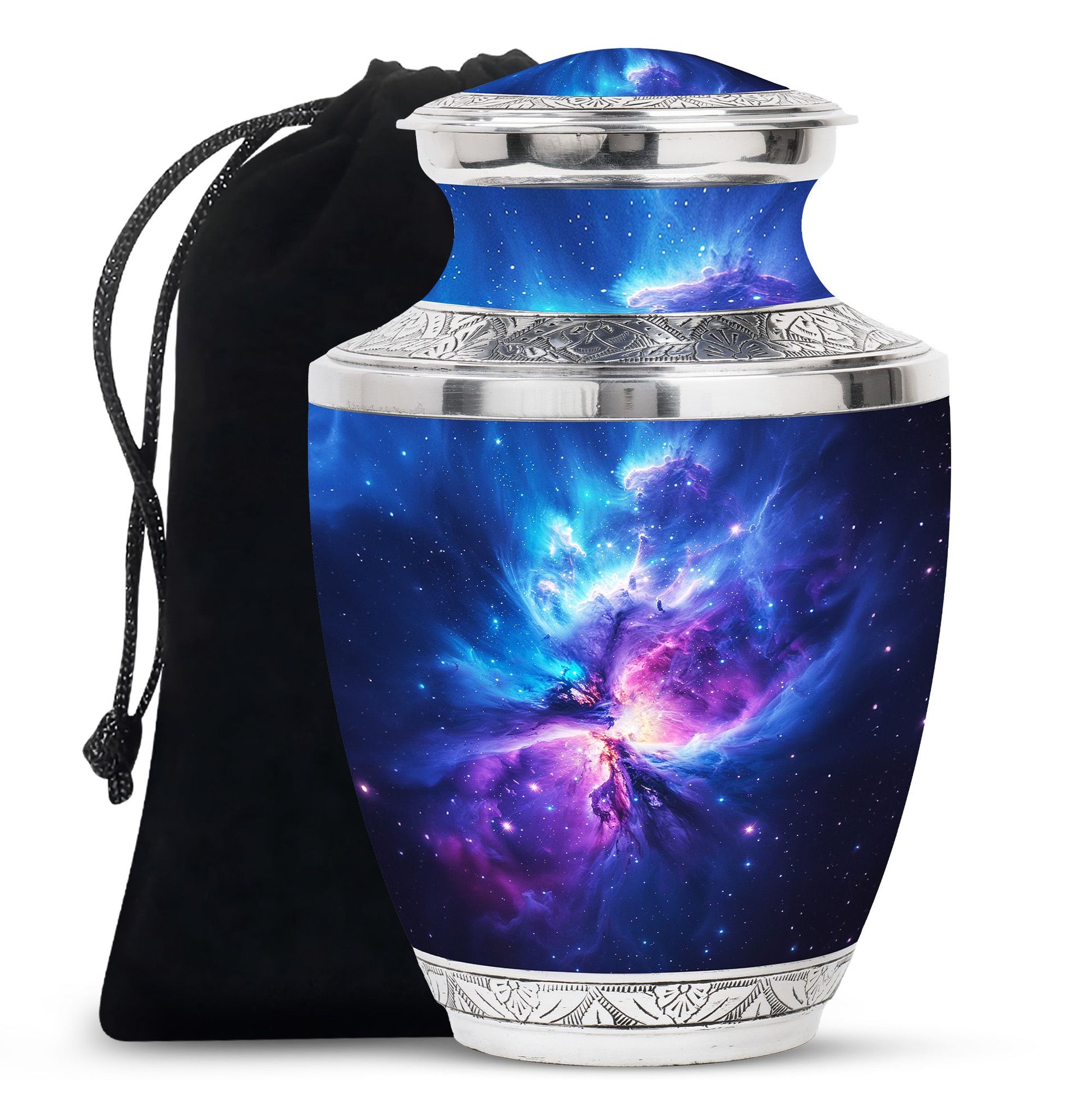 Galaxy Adult Size Urn Teardrop, Heart Cremation Urn For Ashes
