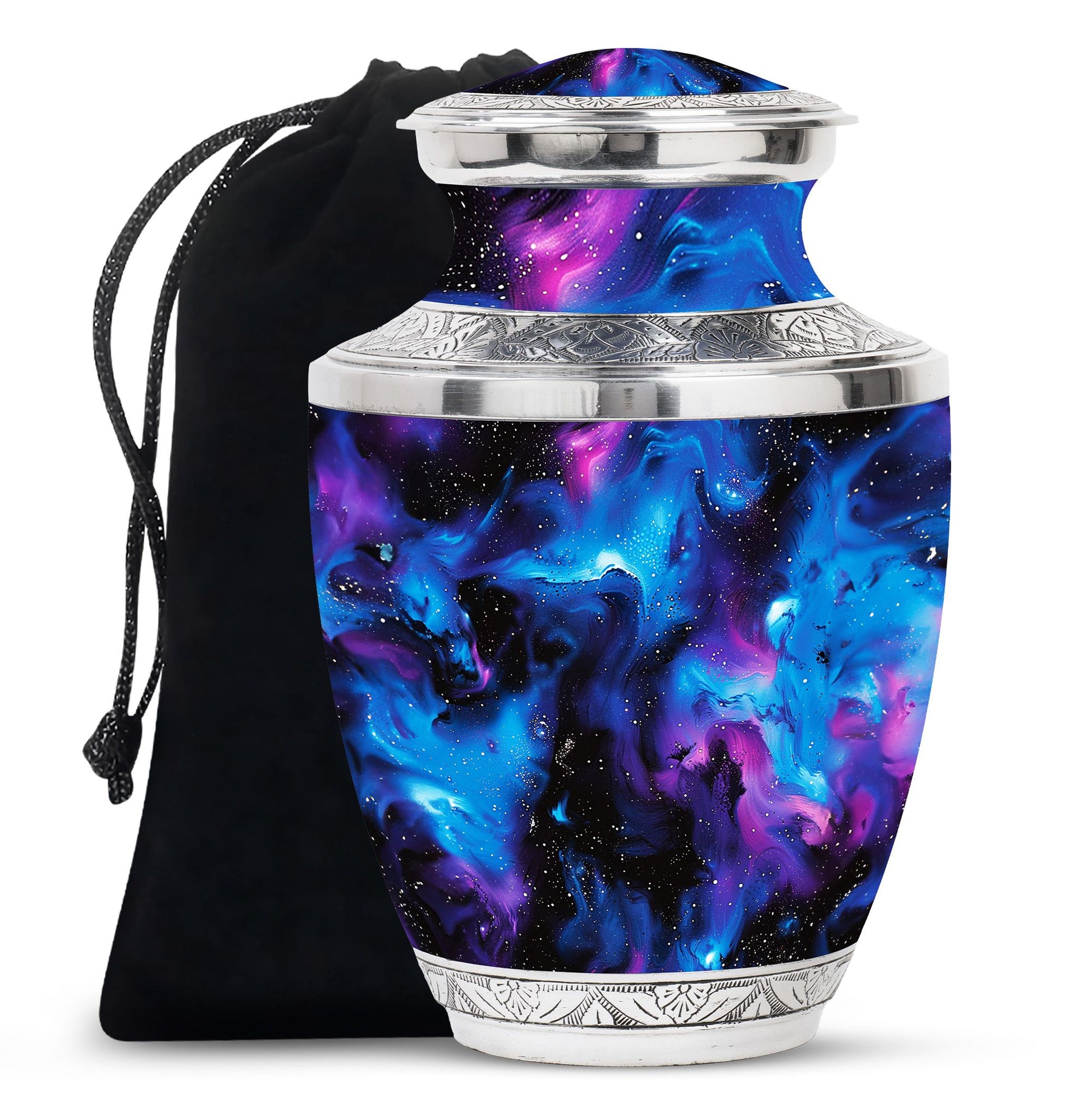 Galaxy Urn For Human Ashes Adult Large Teardrop, Heart Urn For Ashes
