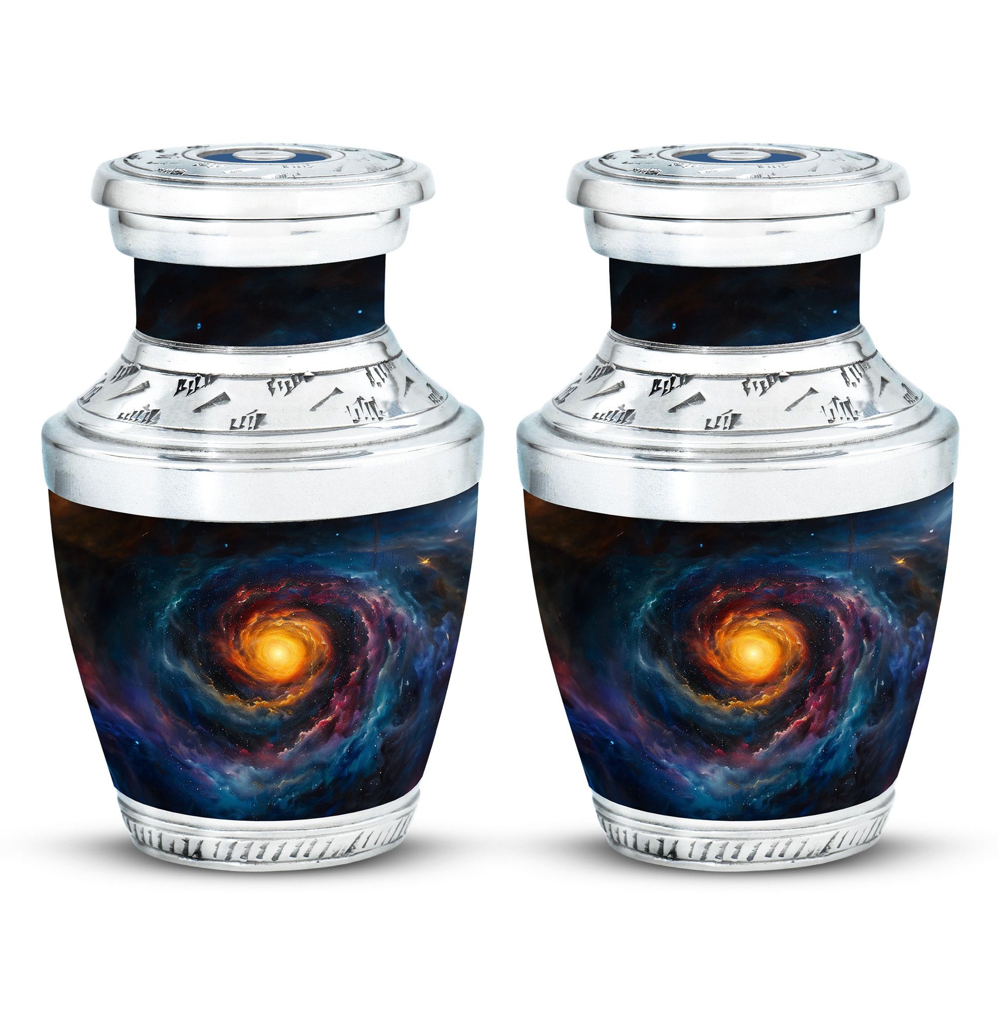 Galaxy Urn For Son Teardrop, Heart Cremation Urn