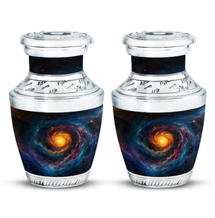 Galaxy Urn For Son Teardrop, Heart Cremation Urn
